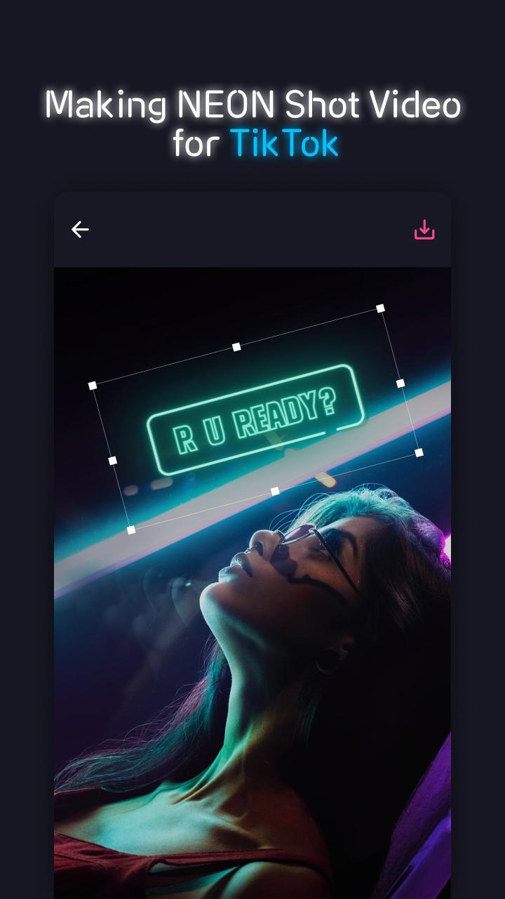 NEON GIF+TEXT Video Effects screenshot image 1_Popularmodapk.com
