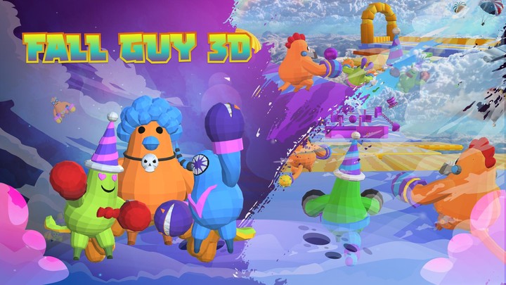 Fall Boys | Stumble Guys 3D screenshot image 1_Popularmodapk.com