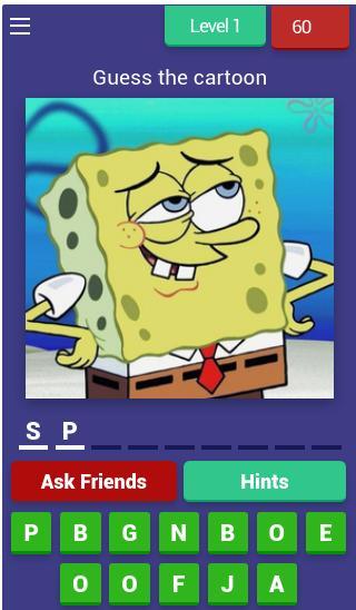 Guess the cartoon screenshot image 1_Popularmodapk.com