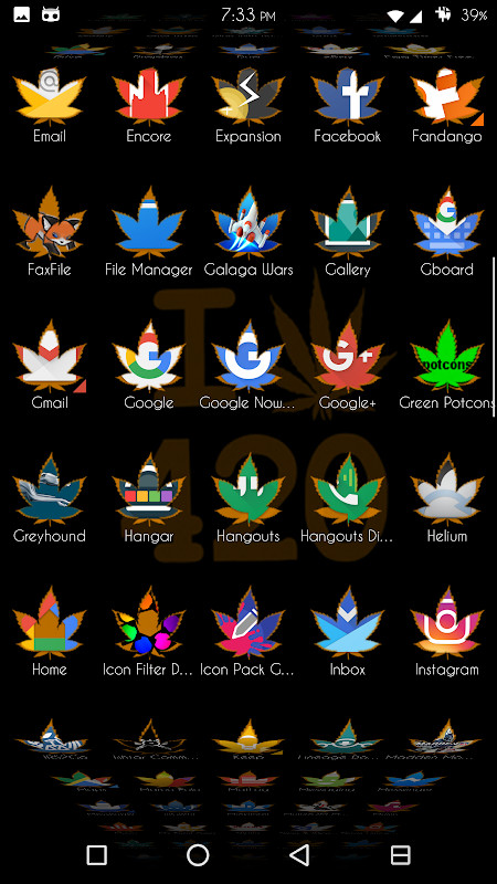 Orange Potcons Icon Skins screenshot image 4_Popularmodapk.com