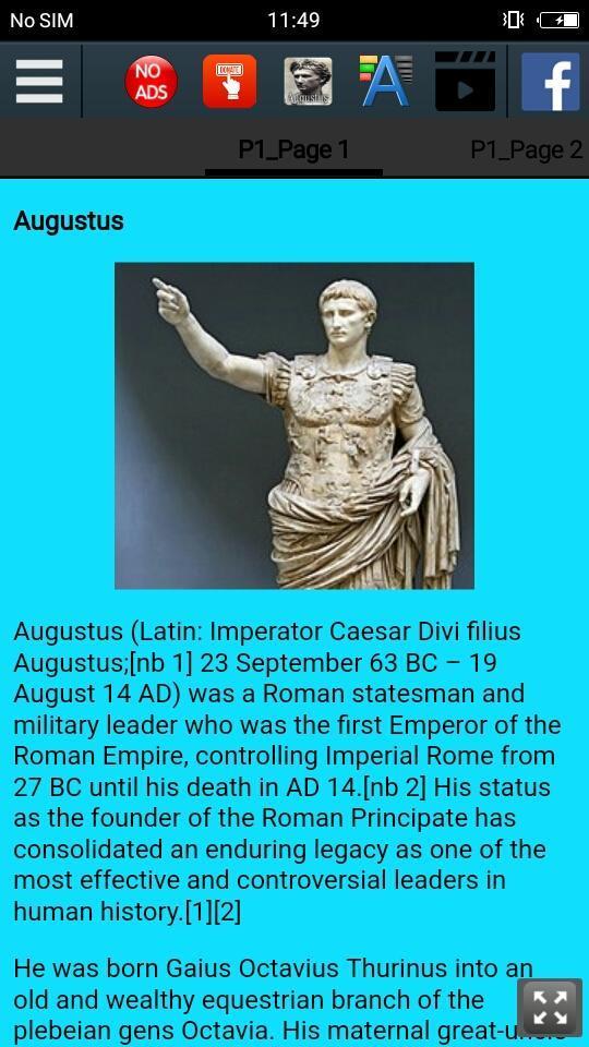 Biography of Caesar Augustus screenshot image 13_Popularmodapk.com