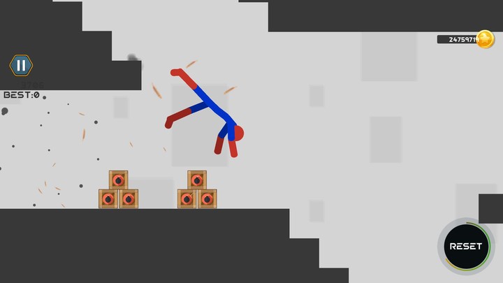 Stickman Dismount Ragdoll Game screenshot image 4_Popularmodapk.com