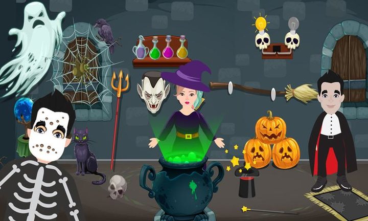 Pretend Play Halloween Party screenshot image 1_Popularmodapk.com