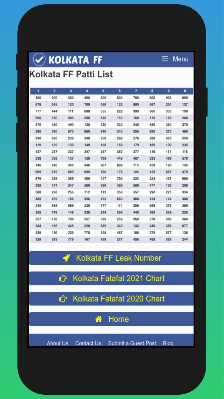 Kolkata FF - Kolkata Fatafat Result screenshot image 13_Popularmodapk.com