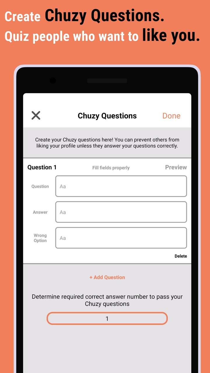 Chuzy: Dating, IQ based screenshot image 9_Popularmodapk.com