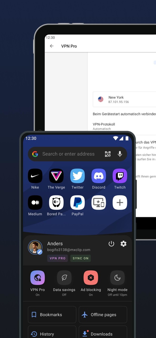 Opera browser beta with VPN screenshot image 8_Popularmodapk.com