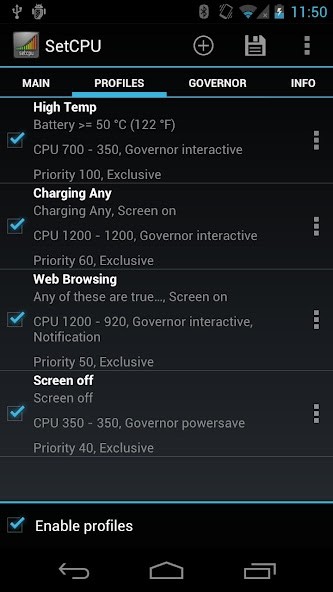 SetCPU for Root Users<span>(Mod APK)</span> screenshot image 3_Popularmodapk.com