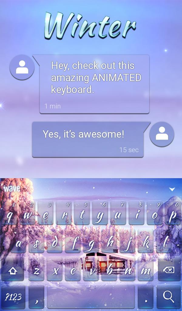 Winter Animated Keyboard + Live Wallpaper screenshot image 3_Popularmodapk.com