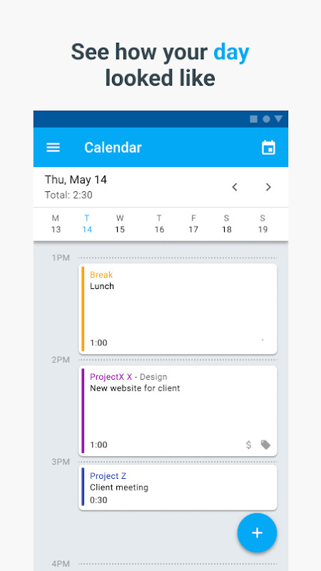 Clockify Time Tracker screenshot image 2_Popularmodapk.com