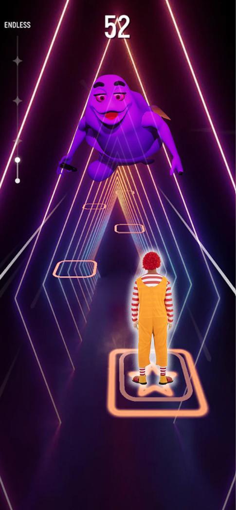 The Grimace Shake Tiles Hop 3D screenshot image 3_Popularmodapk.com