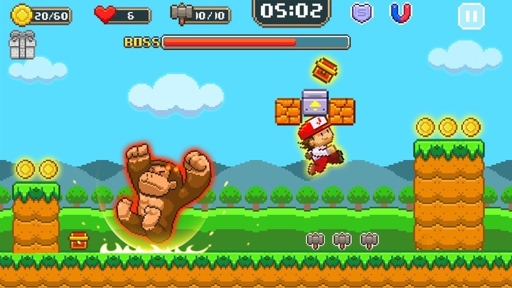 Super Jim Jump - pixel 3d screenshot image 2_Popularmodapk.com