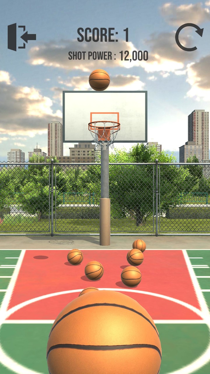 Basketball Court Dunk Shoot screenshot image 1_Popularmodapk.com