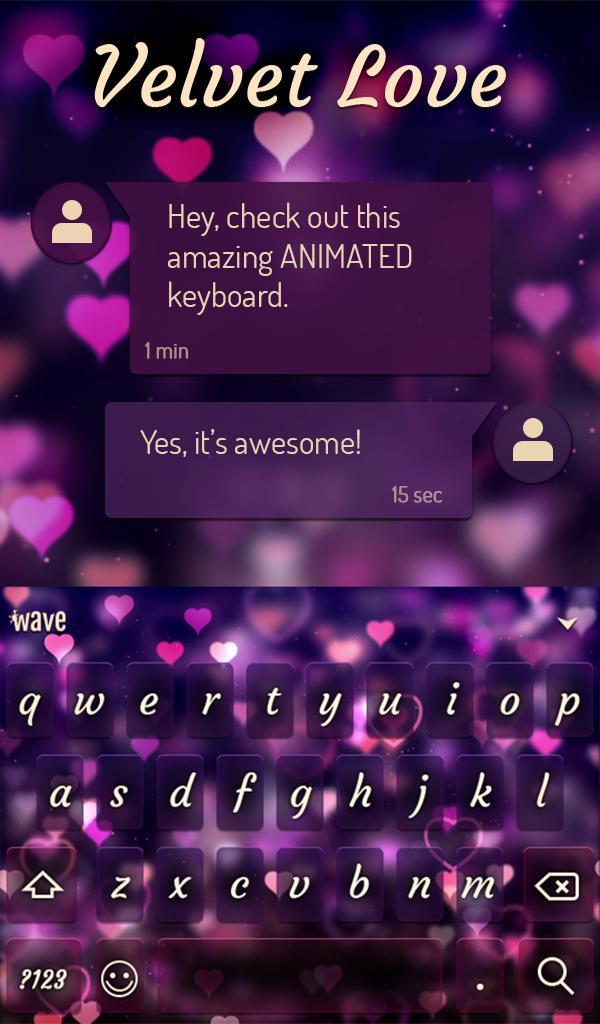Velvet Love Animated Keyboard  screenshot image 3_Popularmodapk.com