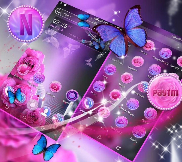 Pink Rose Launcher Theme screenshot image 1_Popularmodapk.com