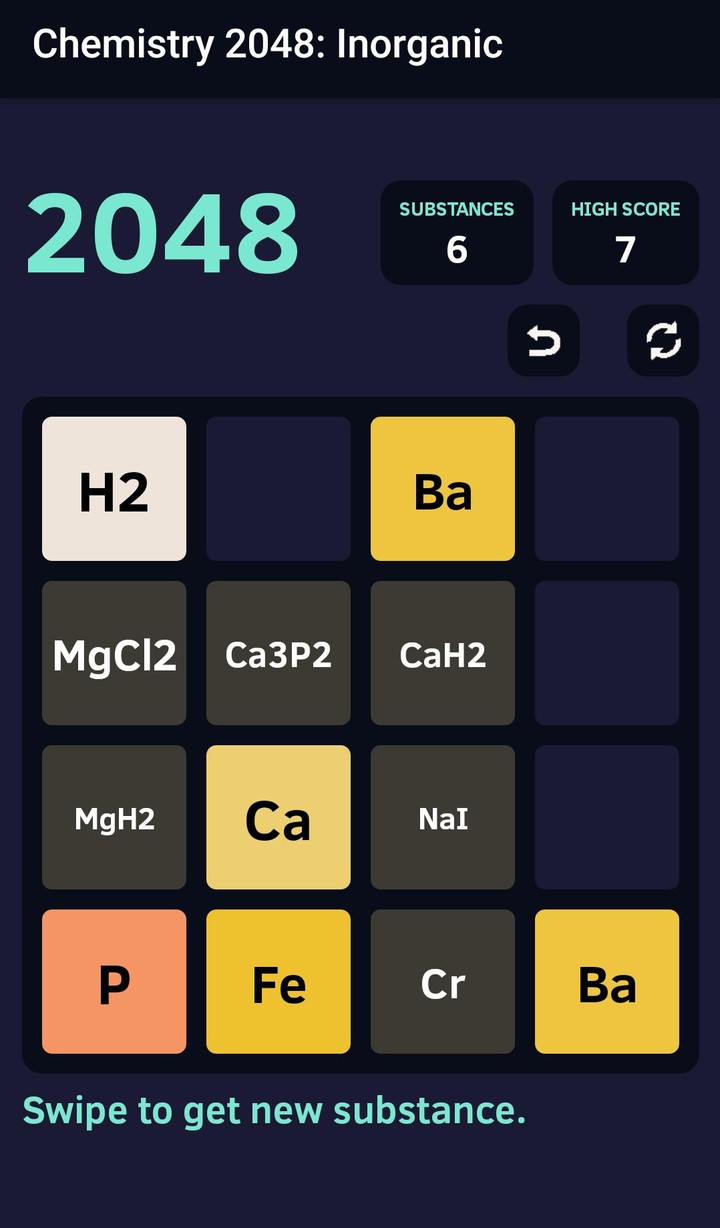 Chemistry 2048 screenshot image 1_Popularmodapk.com