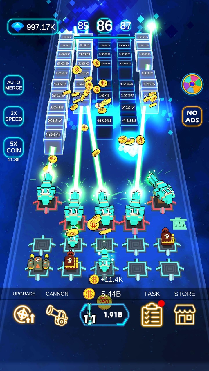 Fireline Merge Defense 3D screenshot image 1_Popularmodapk.com