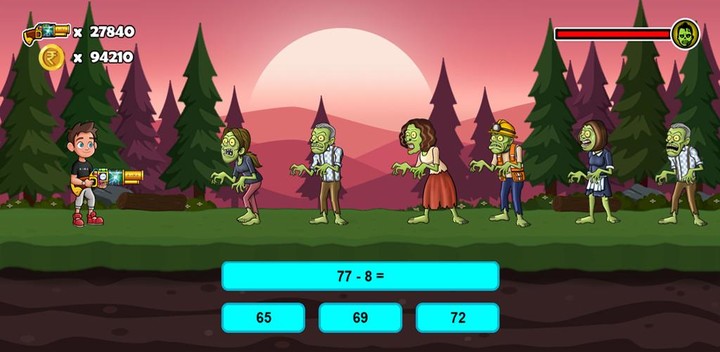 Math Astra Zombie Hunt screenshot image 3_Popularmodapk.com