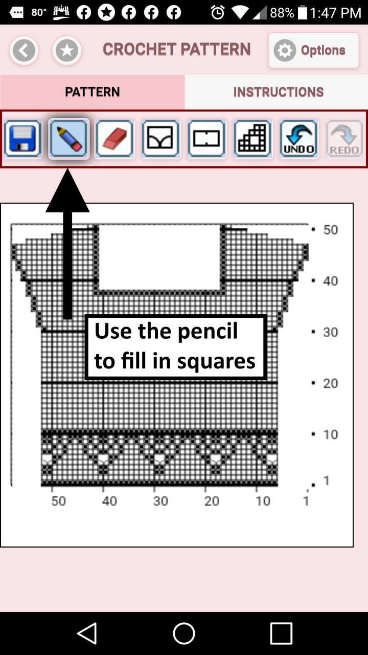 Filet Crochet Top Pattern Creator screenshot image 3_Popularmodapk.com