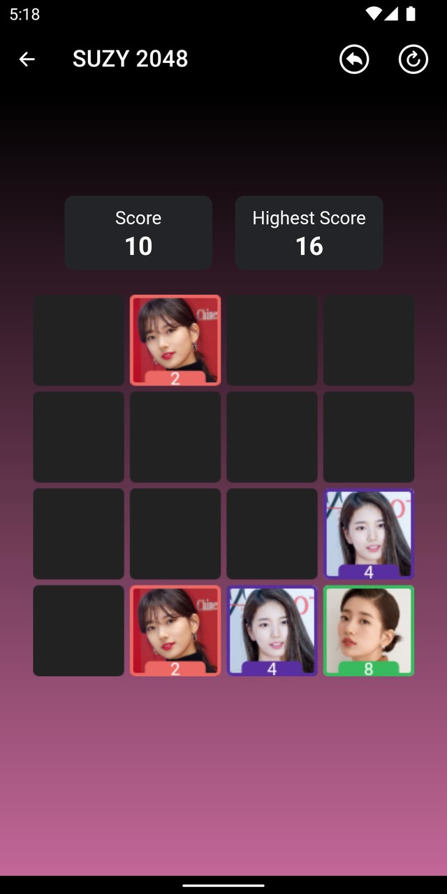 SUZY(수지) 2048 Game screenshot image 4_Popularmodapk.com