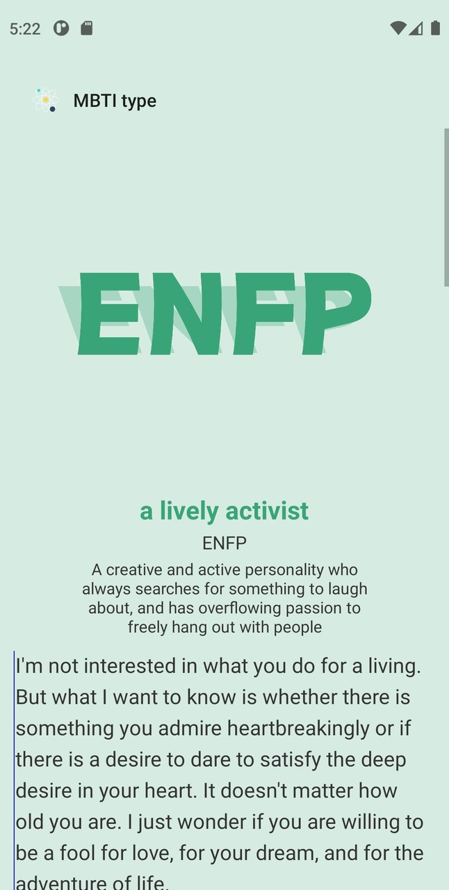 MBTI Test - 16 Personality screenshot image 14_Popularmodapk.com