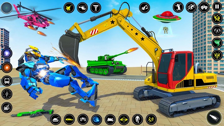 Monster Crane robot Car Games screenshot image 3_Popularmodapk.com