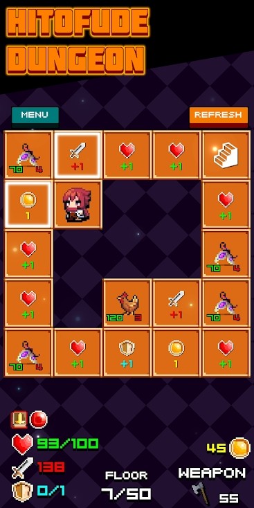 HITOFUDE DUNGEON(Large gold coins) screenshot image 8_Popularmodapk.com