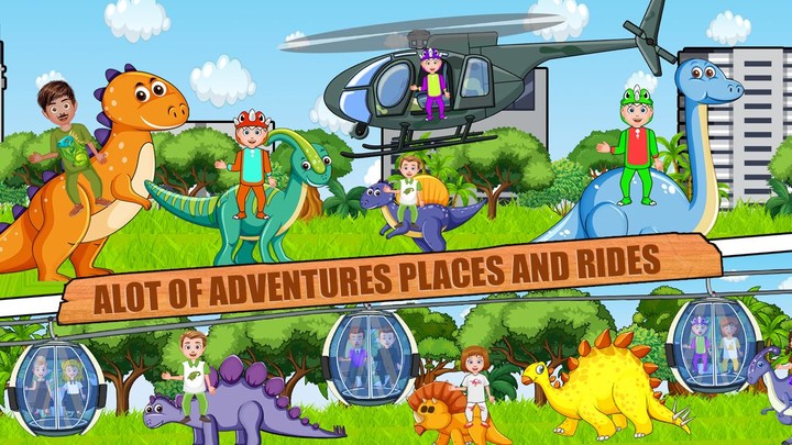 My Family Town : Dinosaur Park screenshot image 3_Popularmodapk.com