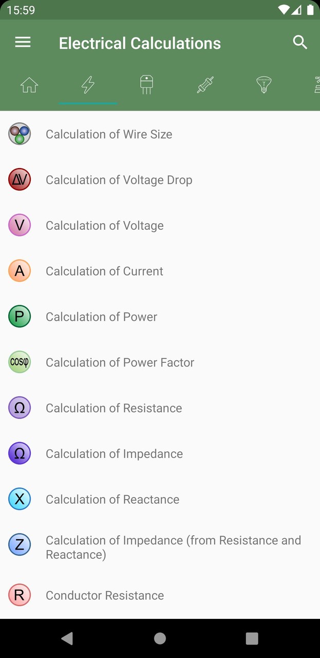 Electrical Calculations screenshot image 5_Popularmodapk.com