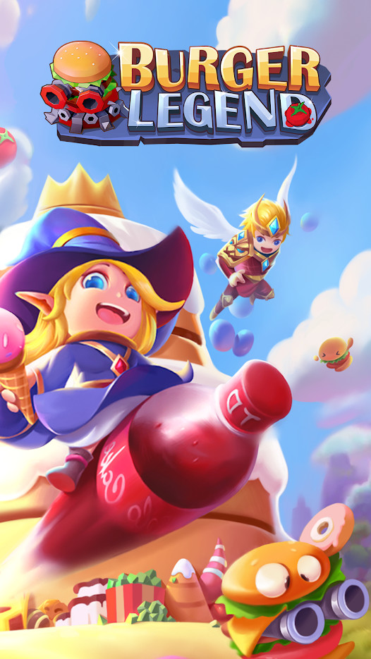 Burger Legend: Idle Hero TD screenshot image 1_Popularmodapk.com