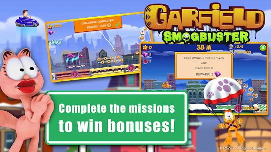 Garfield Smogbuster<span>(Unlimited money)</span> screenshot image 1_Popularmodapk.com