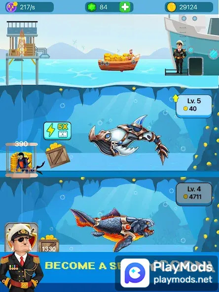 Sea Jurassic Tycoon<span>(No Ads)</span> screenshot image 5_Popularmodapk.com