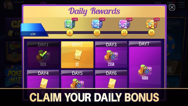 Texas Poker Hit  - Cards Game screenshot image 4_Popularmodapk.com