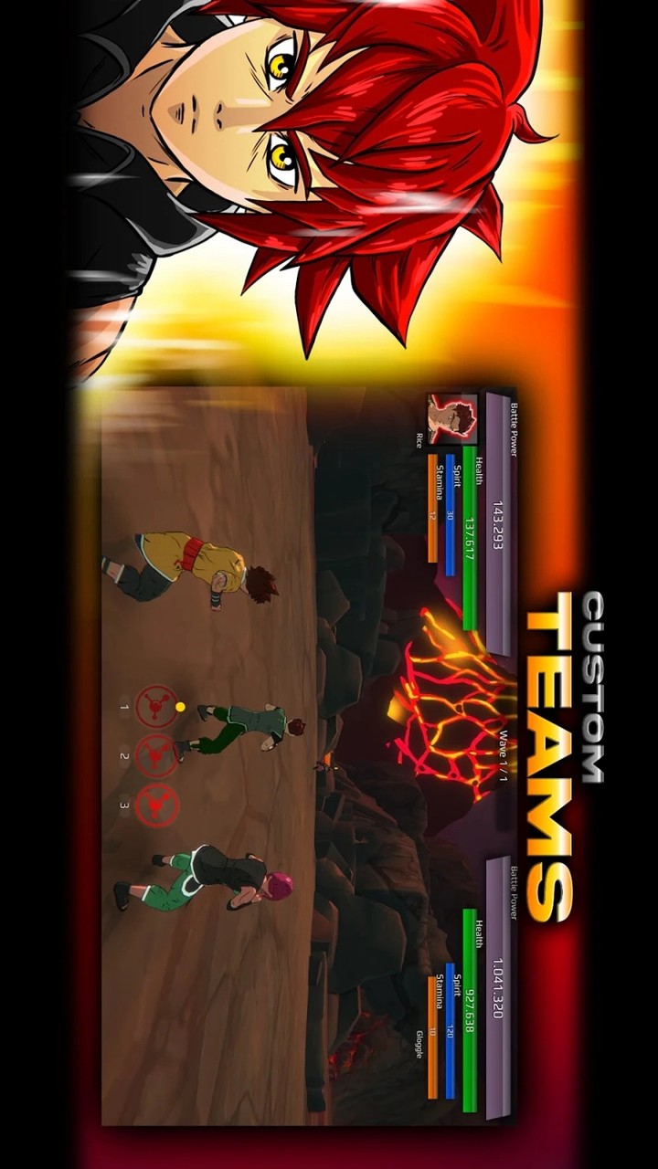 Burst To Power - Anime fighting action RPG(Unlimited Blue upgrade point) screenshot image 2_Popularmodapk.com