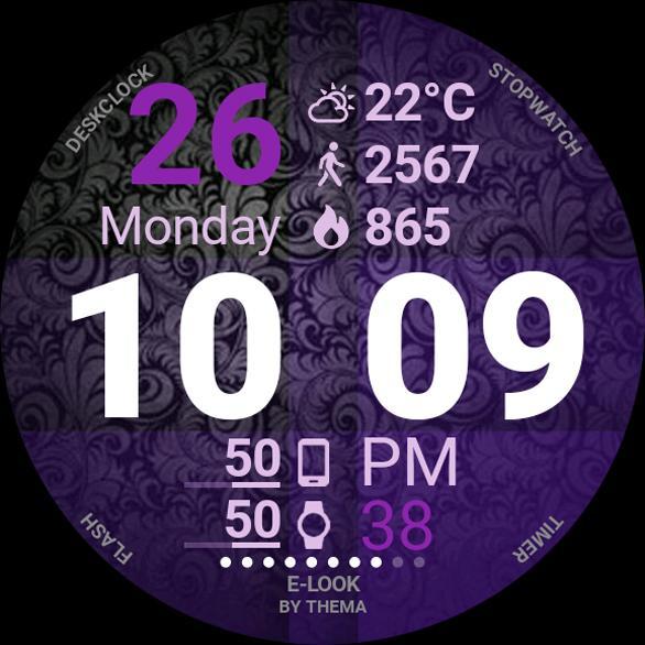 E-Look Watch Face screenshot image 12_Popularmodapk.com