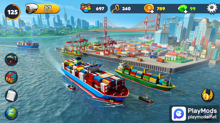 Port City: Ship Tycoon Games<span>(Ad-free and rewarded)</span> screenshot image 5_Popularmodapk.com