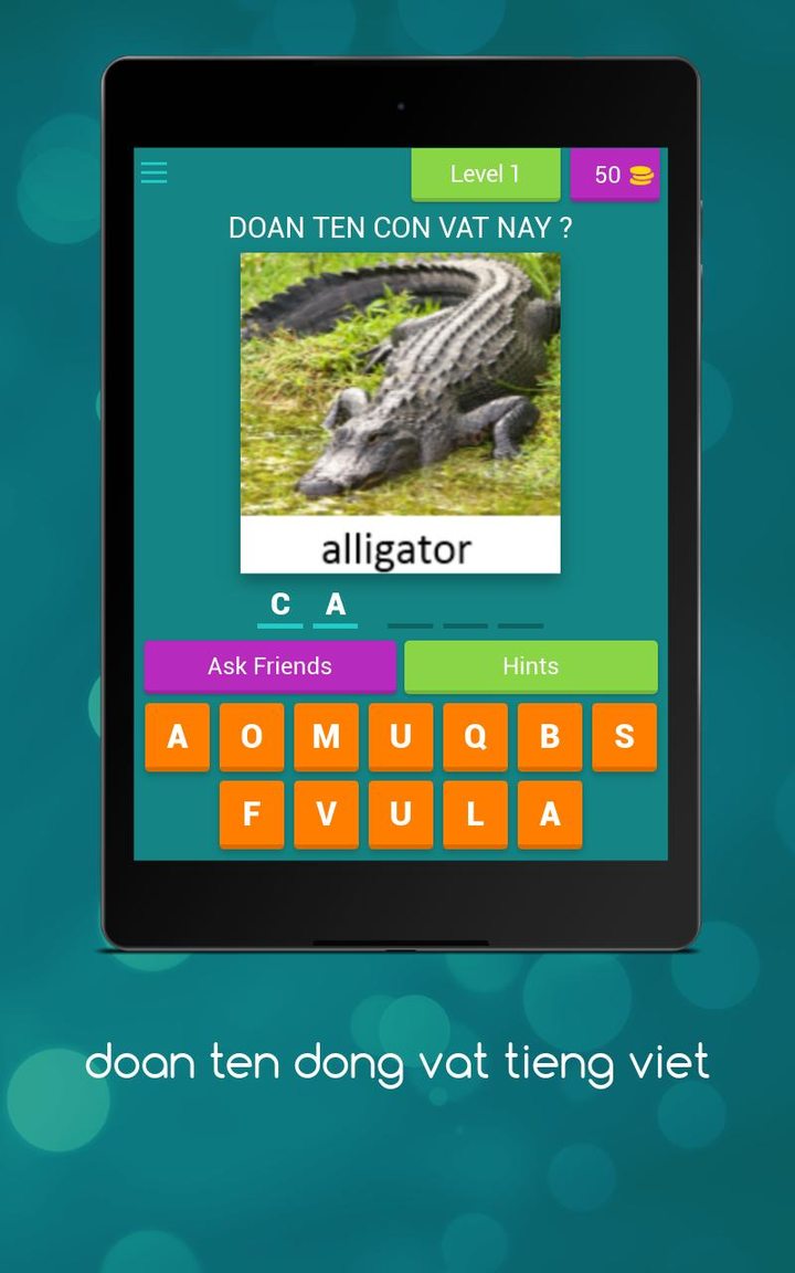 đoán tên động vật tiếng việt screenshot image 1_Popularmodapk.com