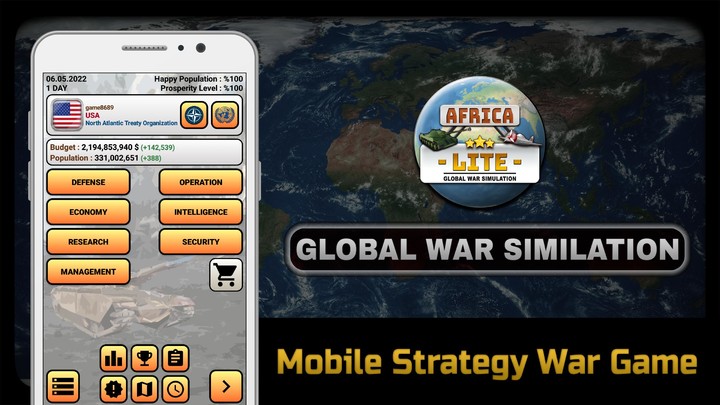 Global War Simulation Africa screenshot image 1_Popularmodapk.com