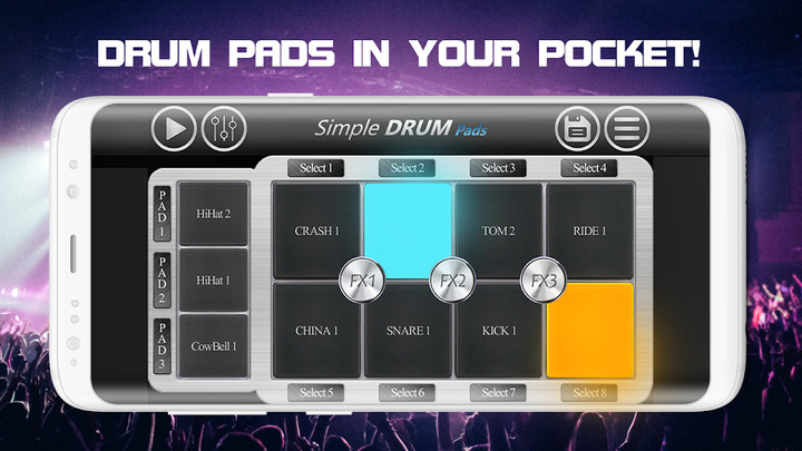 Simple Drum Pads screenshot image 3_Popularmodapk.com
