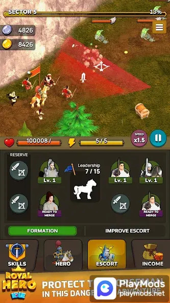 Idle Royal Hero: Merge Defense<span>(Unlimited money)</span> screenshot image 5_Popularmodapk.com
