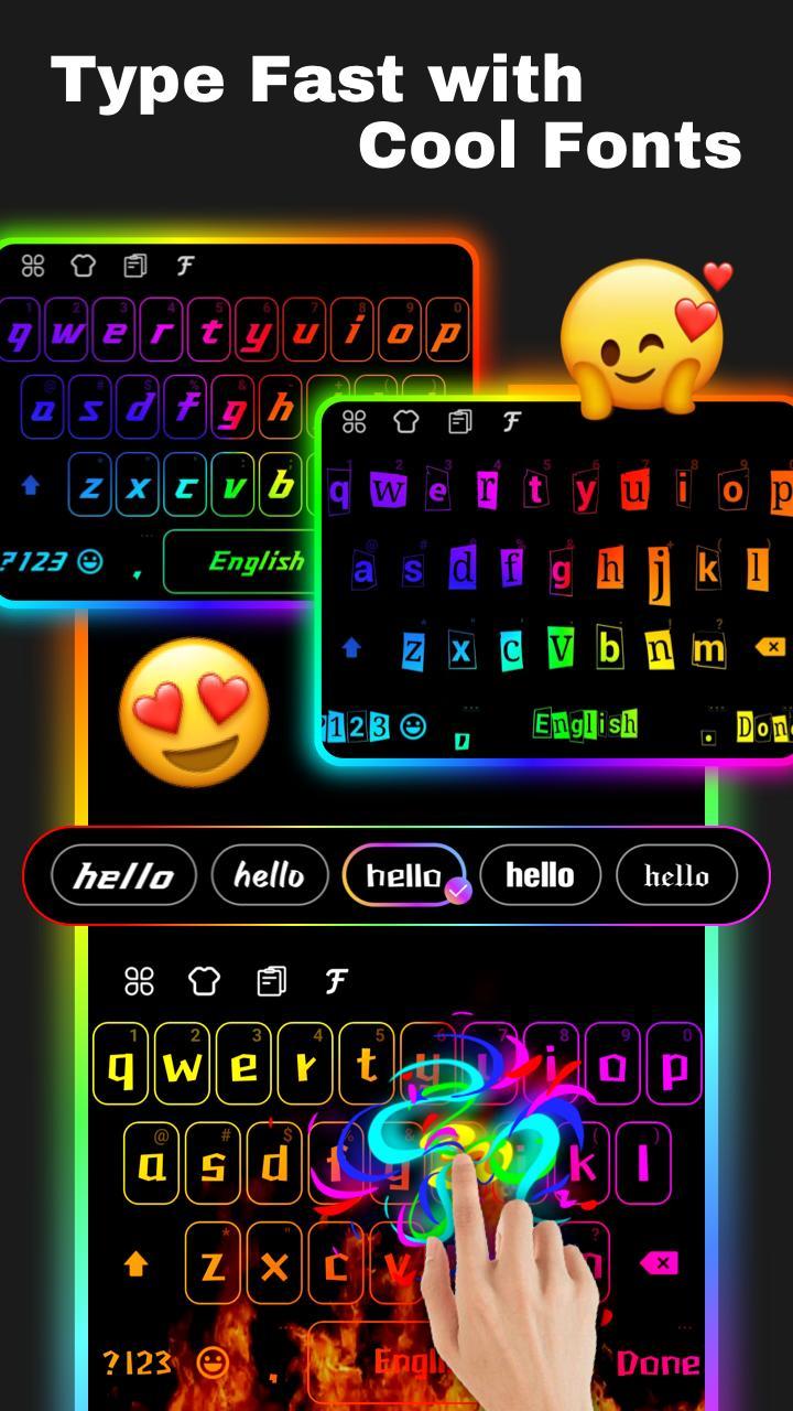 Halo Keyboard - Fonts, Emojis screenshot image 7_Popularmodapk.com