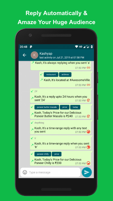 YaaRobot - Auto Reply for WhatsApp screenshot image 3_Popularmodapk.com