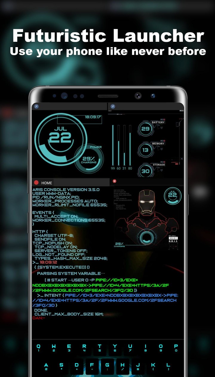 Futuristic Launcher screenshot image 1_Popularmodapk.com