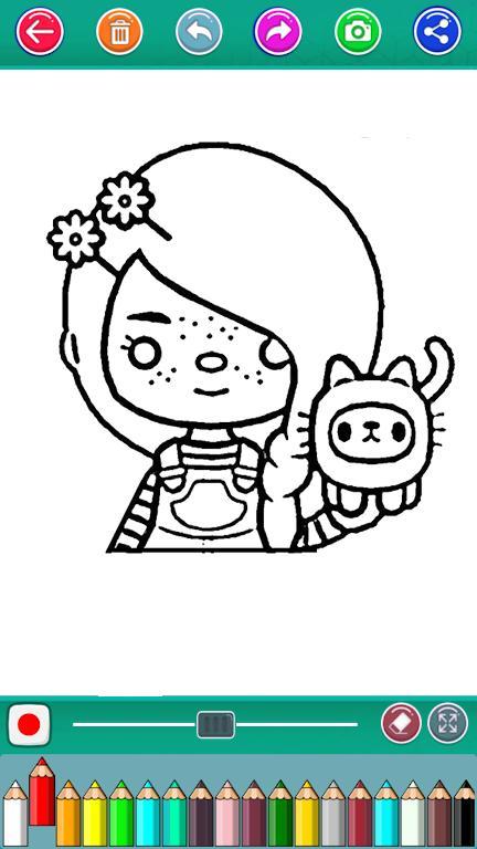 Toca Boca Coloring Game screenshot image 5_Popularmodapk.com