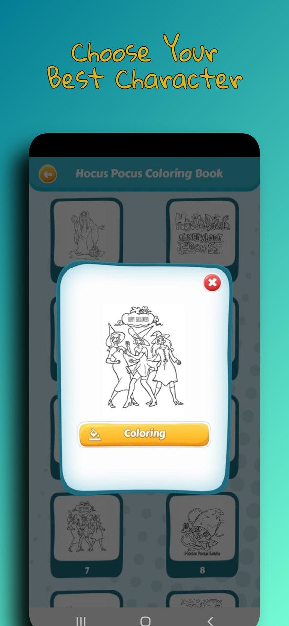 Hocus Pocus Coloring Book screenshot image 3_Popularmodapk.com