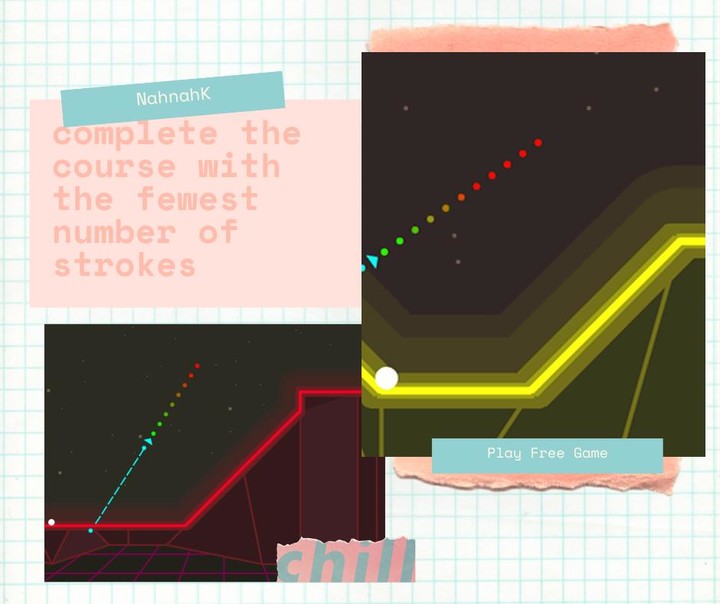 Arcade Golf: NEON screenshot image 1_Popularmodapk.com