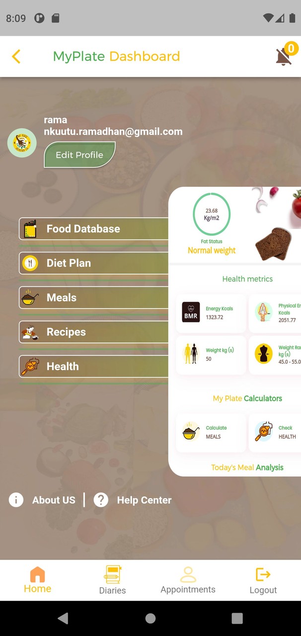 My Plate Meal Tracker screenshot image 4_Popularmodapk.com