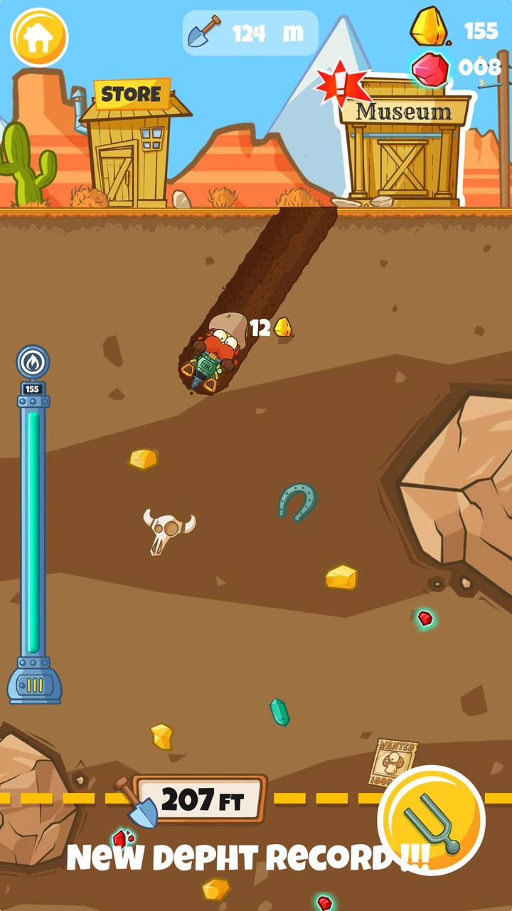 Diggy Miner: Gold Rush screenshot image 1_Popularmodapk.com