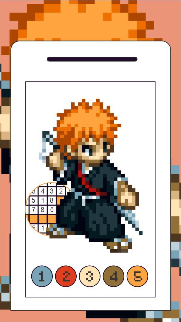 BLEACH Pixel Coloring Anime screenshot image 6_Popularmodapk.com