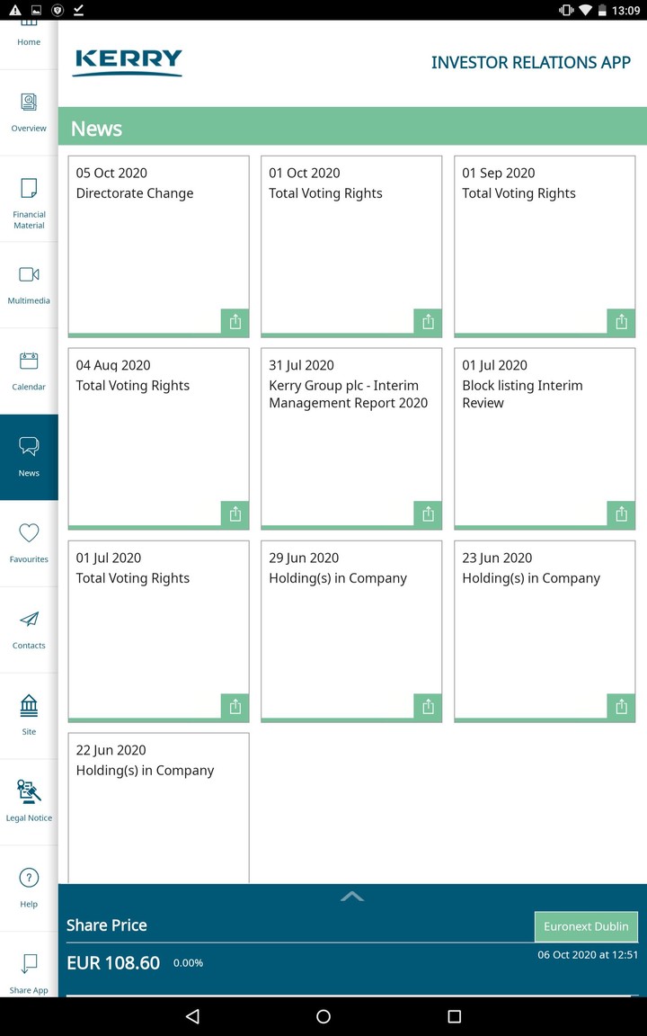 Kerry Group Investor Relations screenshot image 15_Popularmodapk.com