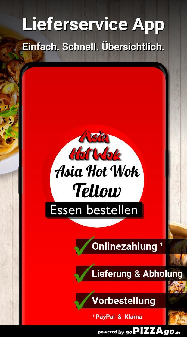 Asia Hot Wok Lieferservice Tel screenshot image 1_Popularmodapk.com